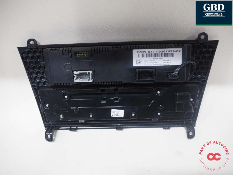 Bilstereo betjeningspanel til BMW X3 2010-2017 (F25) (F25) (BMW|61 31 9 351 155|64 11 9 312 722|6411 9287629-02)