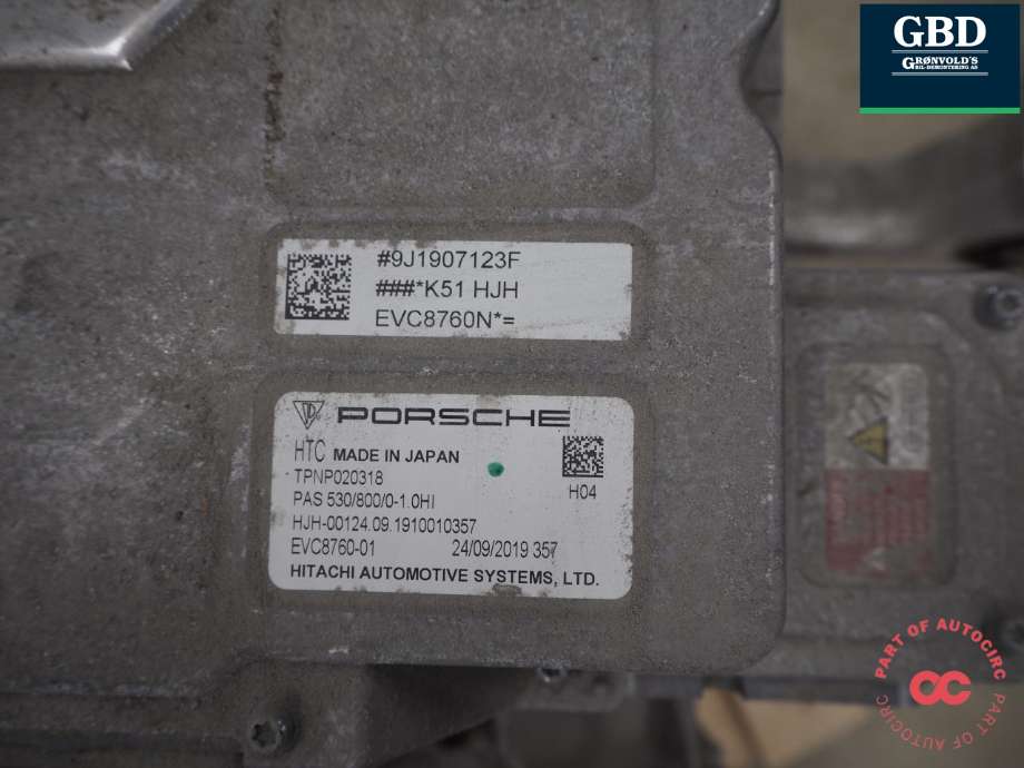 Motor elbil bak til Porsche Taycan 2019-->>  (9J1 901 153 B|9J1901153BX| PAD901153D|9J1 907 123 F)