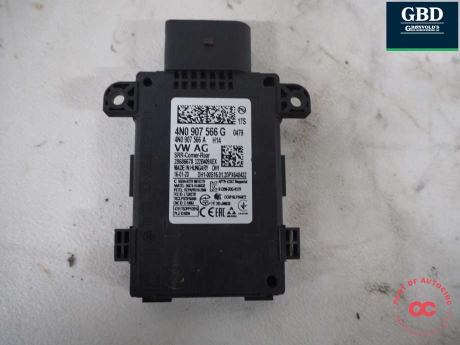 Sensor radar til Porsche Taycan 2019-->>  (VW AG|PAA 907 566 A|PAA 907 566 C|PAA 907 566 F|4N0 907 566 G)