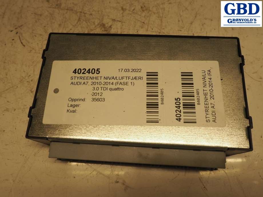 Audi A7, 2010-2014 (Type I, Fase 1)(|4G0 907 553 G)