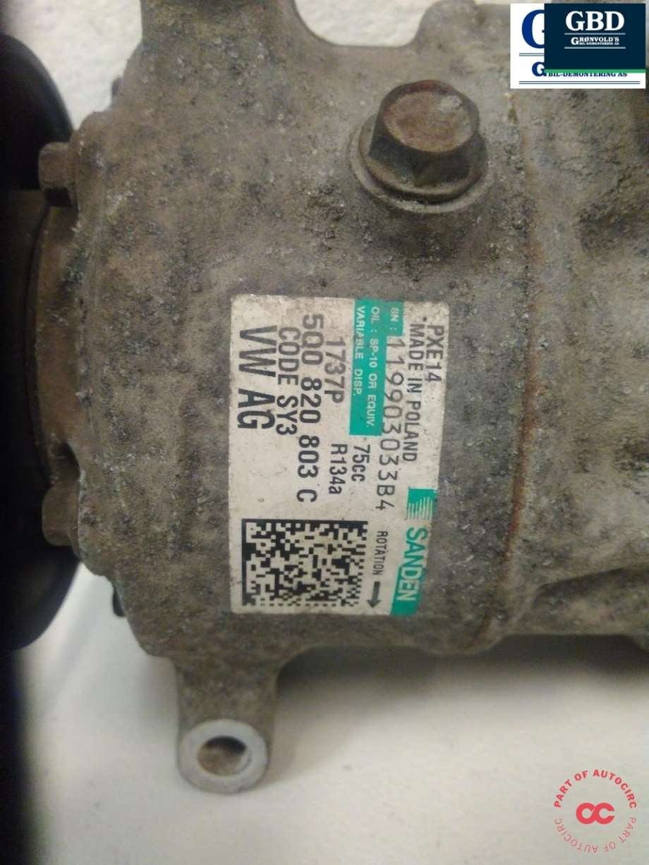 Audi A3, 2012-2016 (Type III, Fase 1) (VW|5Q0 820 803|5Q0 820 803 C)