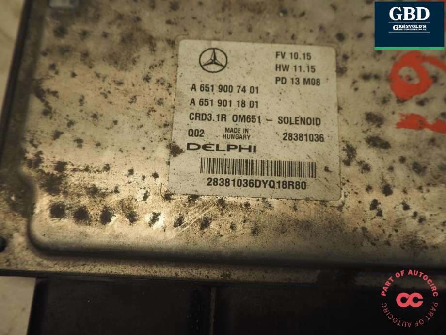 Styreenhet motor til Mercedes GLK 2008-2015 (X204) (X204) (DELPHI|A 651 900 74 01|A 651 900 74 01 80|)