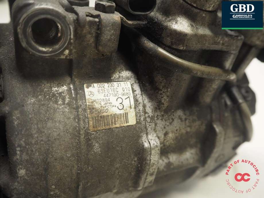 Aircondition kompressor til Mercedes E-Klasse 2009-2013 (Fase 1) (W212) (W212) (A 002 230 31 11|A 002 230 31 11 80|)