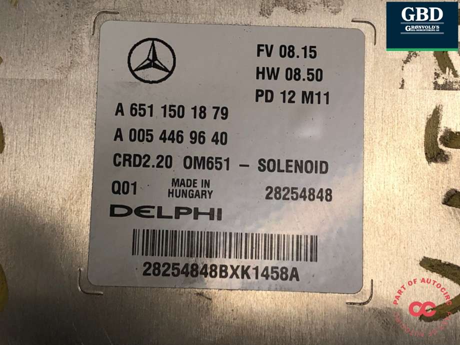 Styreenhet motor til Mercedes Vito/Viano 2010-2014 (Fase 2) (W639) (W639) (A 651 900 93 02|A 651 150 18 79|A 005 446 96 40)