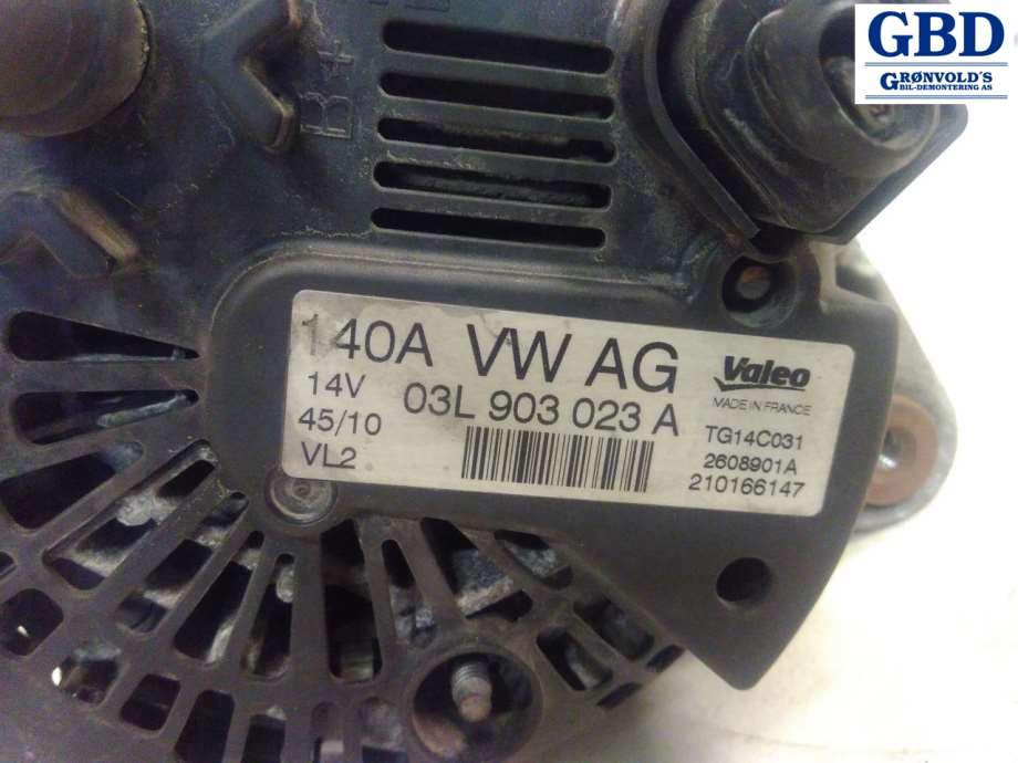 VW Touran, 2010-2015 (Type I, Fase 3) (VALEO|03L 903 023 AX|03L 903 023 A)