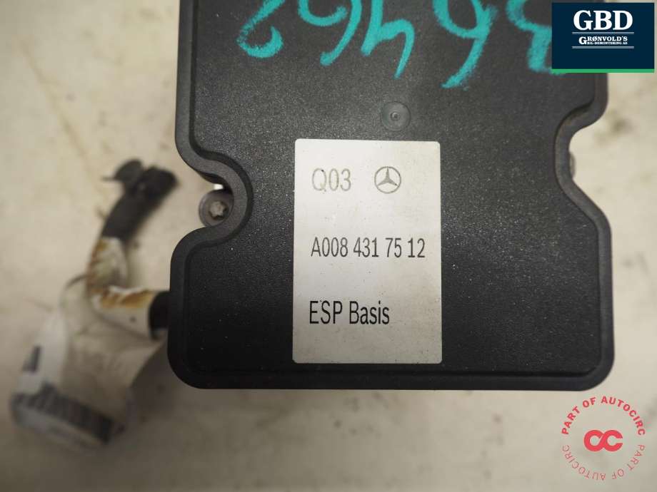 ABS sentral til Mercedes B-Klasse 2011-2018 (W246) (W246) (A 008 431 01 12|A 008 431 93 12|A008 431 75 12)