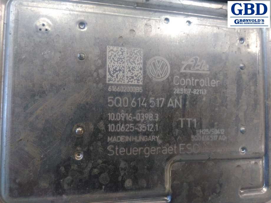 Audi A3, 2016-2020 (Type III, Fase 2) (ATE|5Q0 614 517 AN)