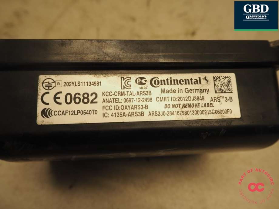 Mitsubishi Outlander, 2015- (Type III, Fase 2) (CONTINENTAL|8638A114|0697-12-2496)