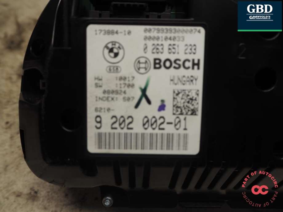 BMW 7-Serie, 2009-2015 (F01/F02/F03/F04) (BOSCH|62 10 8 795 128|9 202 002 01)