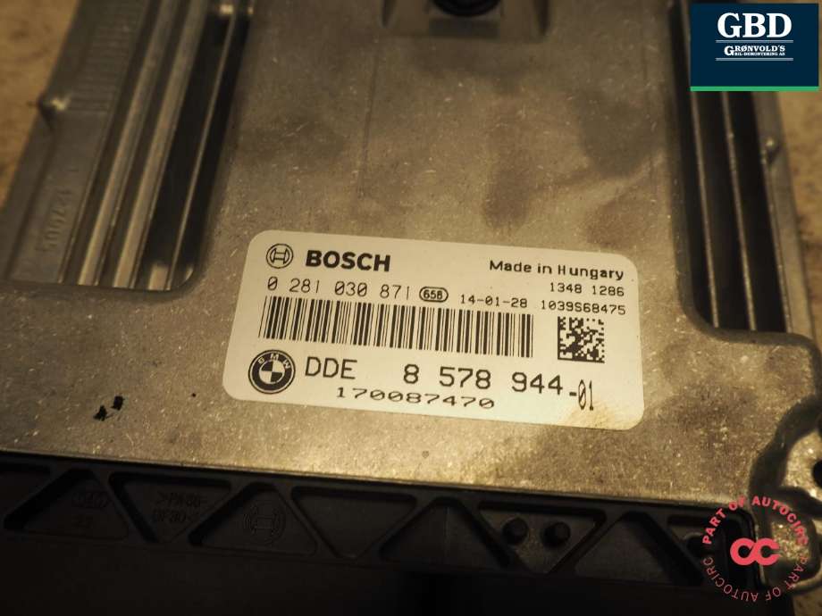 Styreenhet motor til BMW 3-Serie 2012-2018 (F30/F31/F34) (F30/F31/F34) (BOSCH|13 61 8 576 333|8 578 944 01|0 281 030 871)