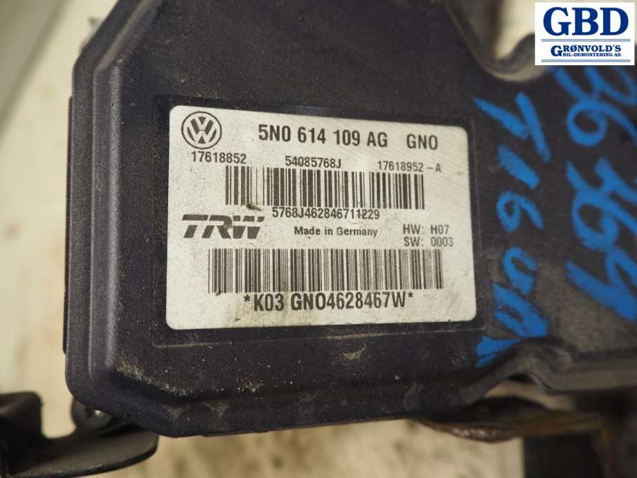 VW Tiguan, 2011-2016 (Type I, Fase 2) (5N0 614 109 BK|5N0 614 109 AG)