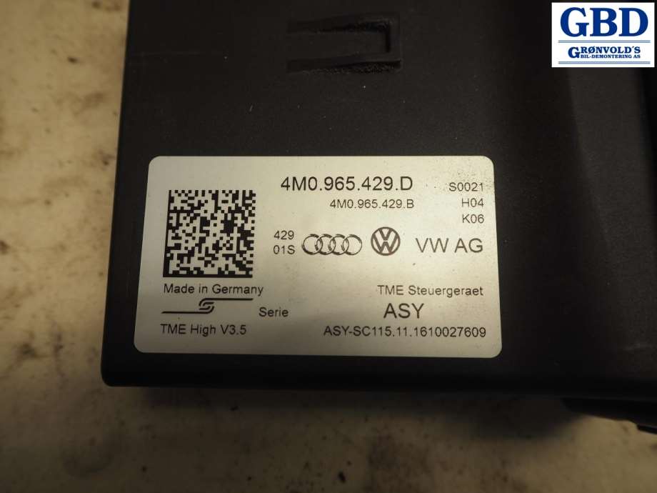 Audi Q7, 2015- (Type II) (4M0 965 429 D)