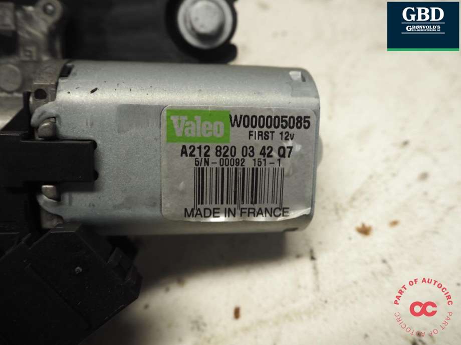 Viskermotor bakrute til Mercedes E-Klasse 2009-2013 (Fase 1) (W212) (W212) (VALEO|A 212 906 44 02|A 212 820 03 42|)