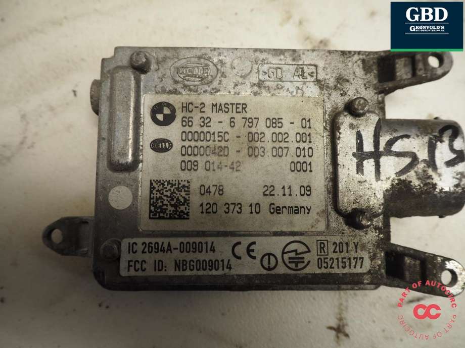 Sensor radar til BMW 5-Serie GT 2009-2017 (F07) (F07) (66 32 6 885 041|66 32 6 797 085|)