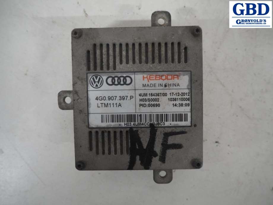 Audi A3, 2012-2016 (Type III, Fase 1)(|4G0 907 397 P)