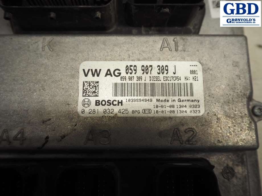 VW Amarok, 2016-2022 (Type I, Fase 2) (BOSCH|059 907 309 J|0 281 032 425|2H6907311E)