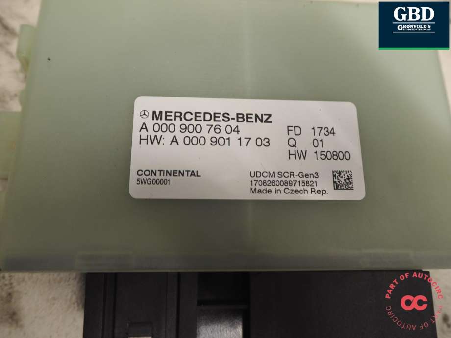 Styreenhet diverse til Mercedes E-Klasse 2016-2023 (W213) (W213) (A 000 900 76 04|A 000 900 76 04 80|)