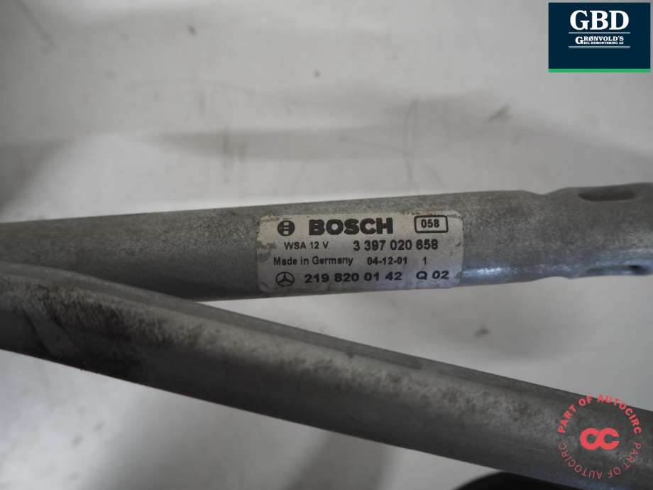 Viskermotor frontrute komplett m/overføring til Mercedes CLS 2004-2010 (C219) (C219) (BOSCH|A 219 820 01 42|211 820 04 42|)
