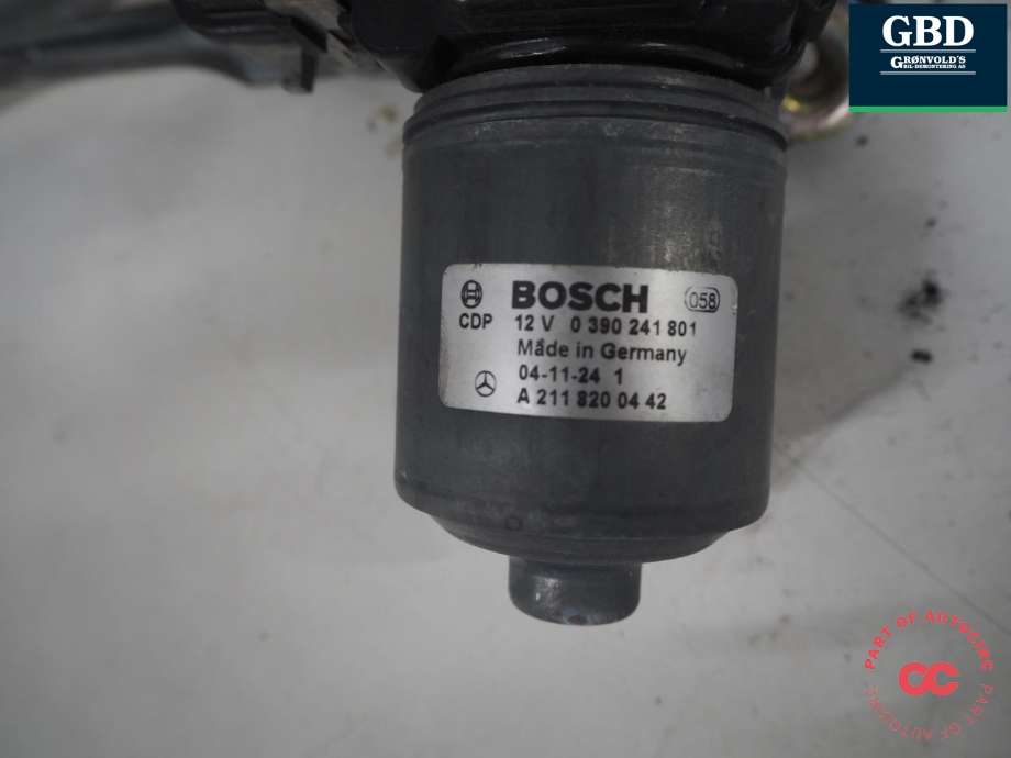 Viskermotor frontrute komplett m/overføring til Mercedes CLS 2004-2010 (C219) (C219) (BOSCH|A 219 820 01 42|211 820 04 42|)