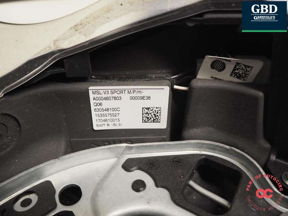 Ratt til Mercedes E-Klasse 2016-2023 (W213) (W213) (A 000 460 78 03|A 000 460 78 03 9E38|)