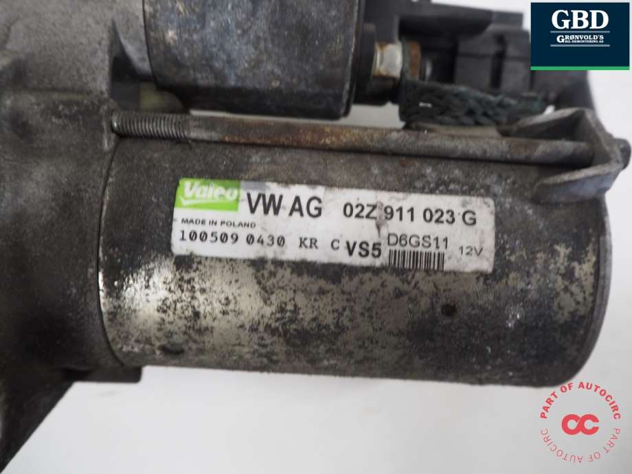 VW Golf VI, 2008-2012 (VALEO|02Z 911 024 P|02Z 911 024 PX)
