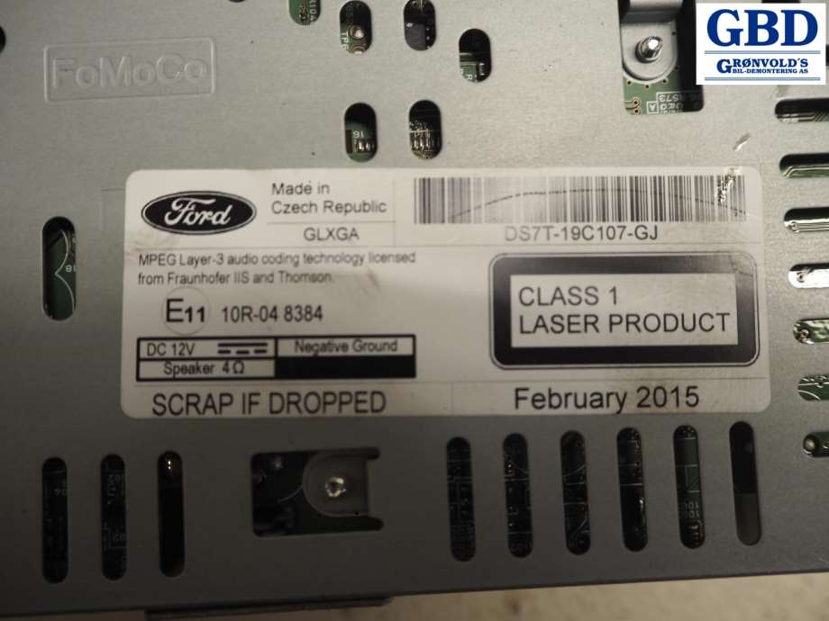 Ford Mondeo, 2014-2019 (Type V, Fase 1) (2172579|HS7T-19C107-NE|DS7T 19C107 GJ)