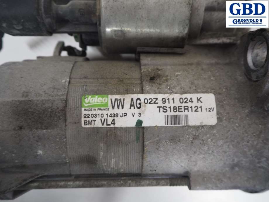 VW Golf VI, 2008-2012 (VALEO|02Z 911 024 K)