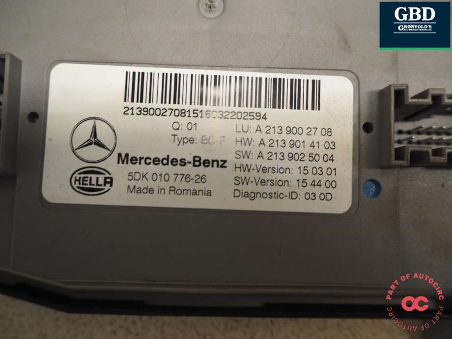 Mercedes E-Klasse, 2016-2023 (W213) (A 213 902 50 04|A2139002908|  5DK01077626)