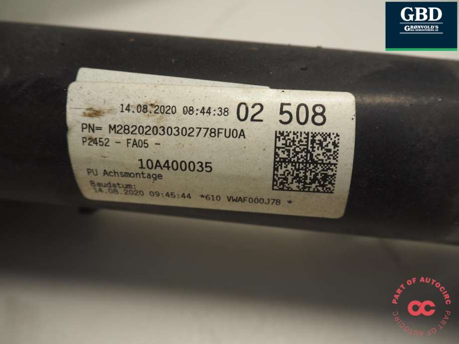 VW ID.3, 2020- (1EA 413 023 AD|5Q0 411 105 FS)