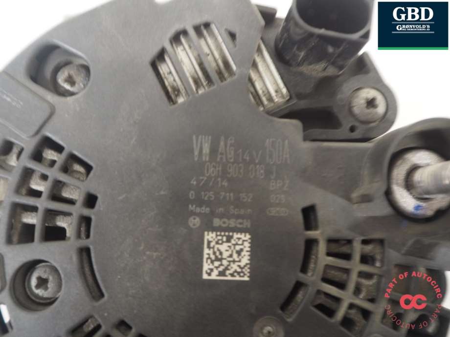 Audi A4, 2007-2014 (Type IV) (B8) (BOSCH|06H 903 018 P|0 125 711 152)