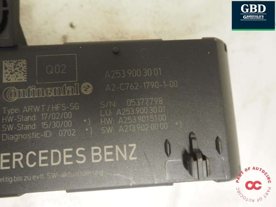 Styreenhet elektrisk bakluke til Mercedes GLC 2015-2022 (X253) (X253) (A 253 900 30 01|A 213 902 00 00|A 253 900 30 01 80)