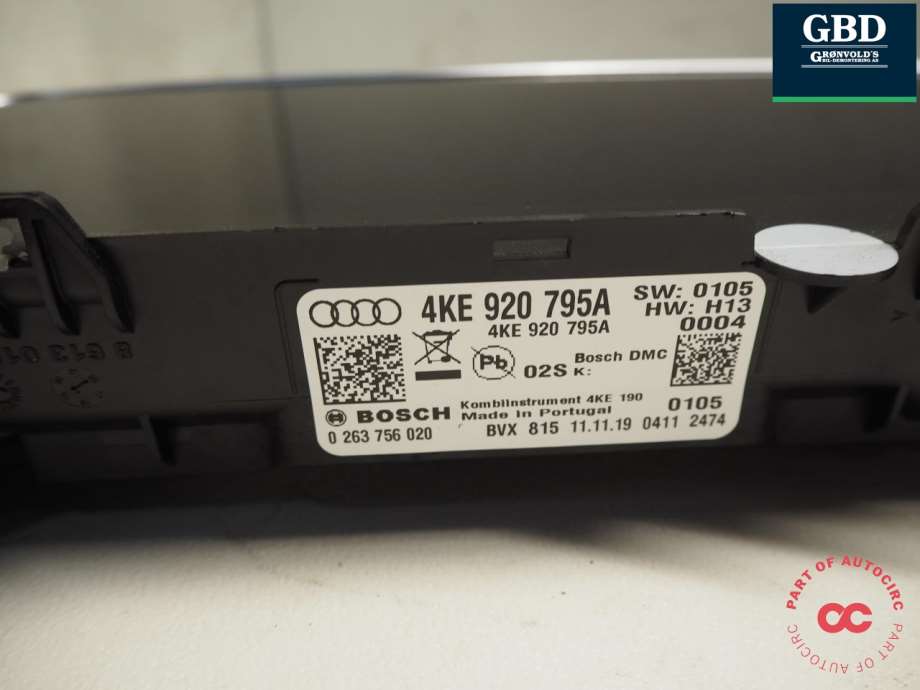 Audi e-tron, 2018- (BOESCH|4KE 920 795 A|0 263 756 020)