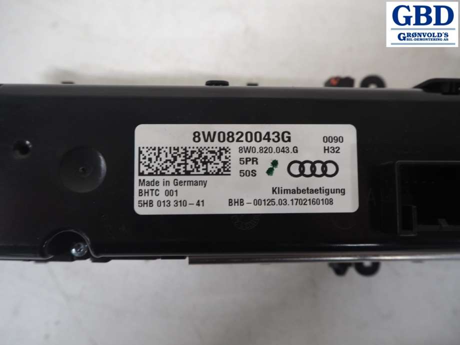 Audi A4, Allroad, 2016- (Type II) (B9) (8W0 820 043 G)