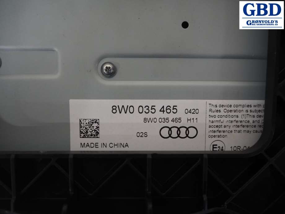 Audi A4, Allroad, 2016- (Type II) (B9) (8W0 035 465)