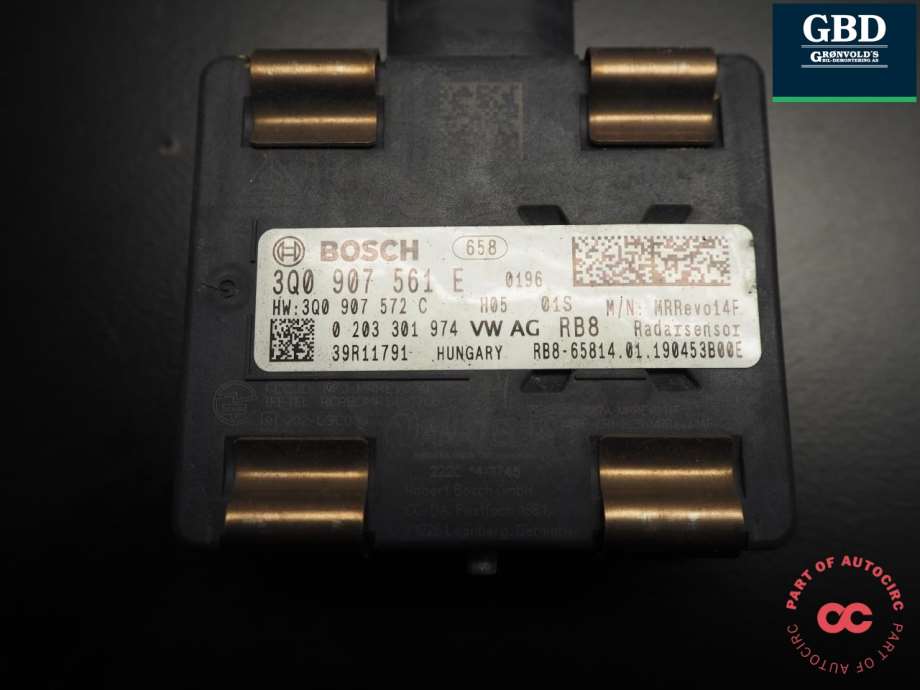 VW Passat, 2015-2019 (B8, Fase 1) (BOSCH|3Q0 907 561 E|0 203 301 974|3Q0 907 572 C)