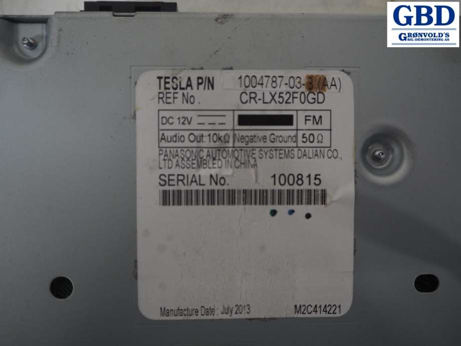 Tesla Model S, 2013-2016 (Fase 1) (1004787-03-B)