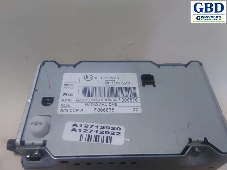 Ford C-Max, 2010-2015 (Type II, Fase 1) (1831837|AM5T-18K811-SA37CE|AM5T-18C815-XM)