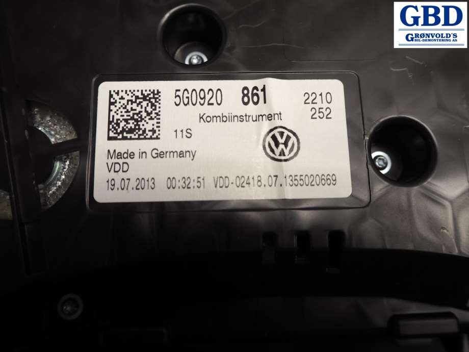 VW Golf VII, 2012-2017 (Fase 1) (5G0 920 861)