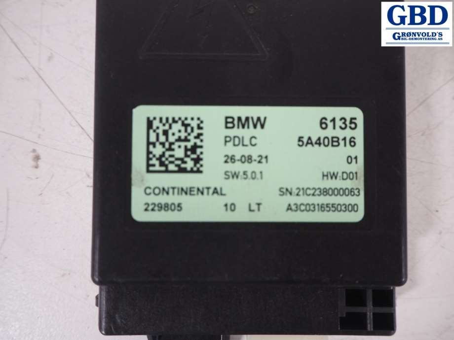 BMW iX, 2021- (I20) (61 35 5 A40 B16|6135 5A40B16 01)