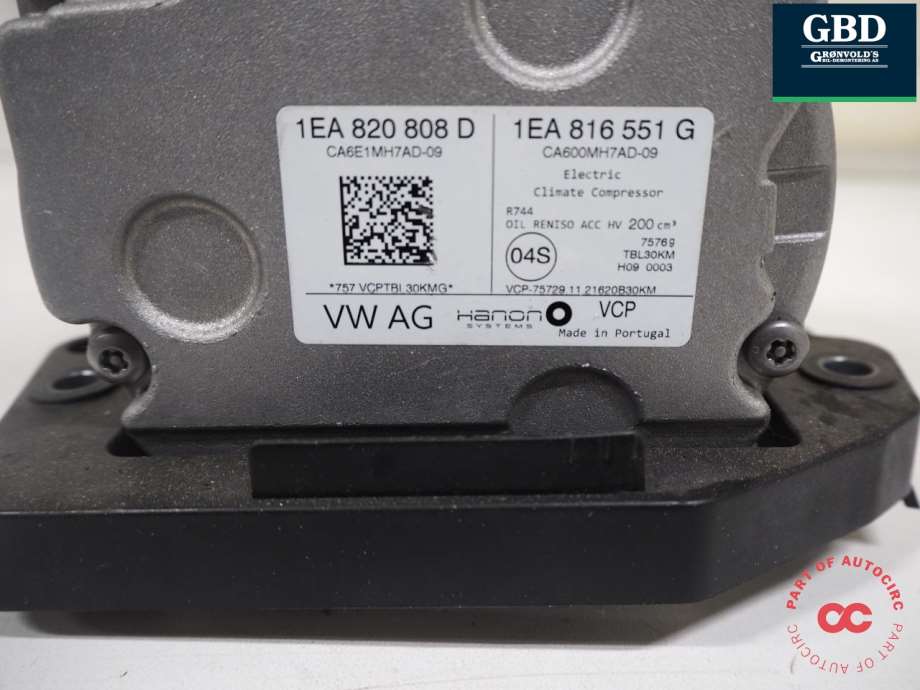 Audi Q4 e-tron, 2021- (HANON|1EA 820 808 D|1EA 820 808 C)
