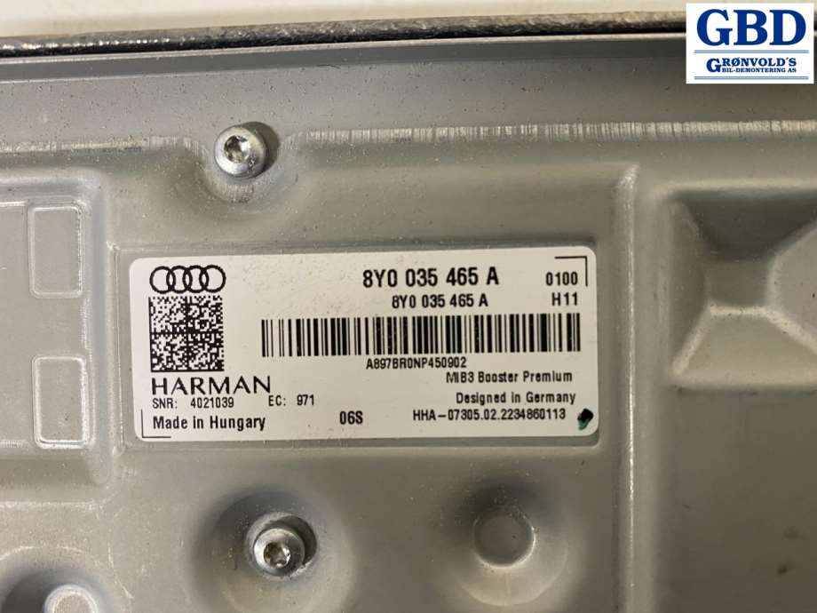 Audi Q4 e-tron, 2021- (8Y0 035 465 A)