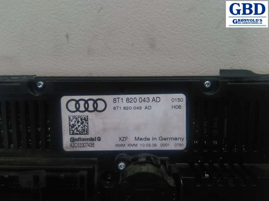 Audi A5, 2007-2016 (Type I) (8T1 820 043 AL|8T1 820 043 AD)