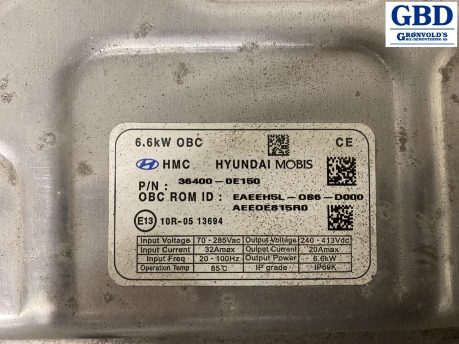 Hyundai Ioniq Electric, 2016-2019 (Fase 1) (36400-0E150)