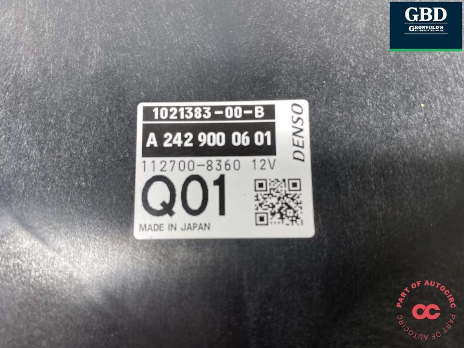 Styreenhet elektrisk parkbrems (EPB - Electric Parking Brake) til Mercedes B-Klasse, electric drive 2014-2018 (W242) (W242) (DENSO|A 242 900 06 01|A 242 900 06 01 80|112700-8360| 1021383-00-B)