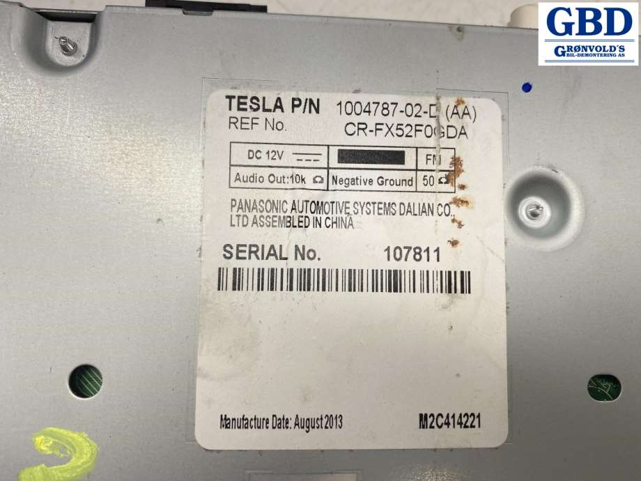 Tesla Model S, 2013-2016 (Fase 1) (1004787-02-D|cr-fx52f0gda)