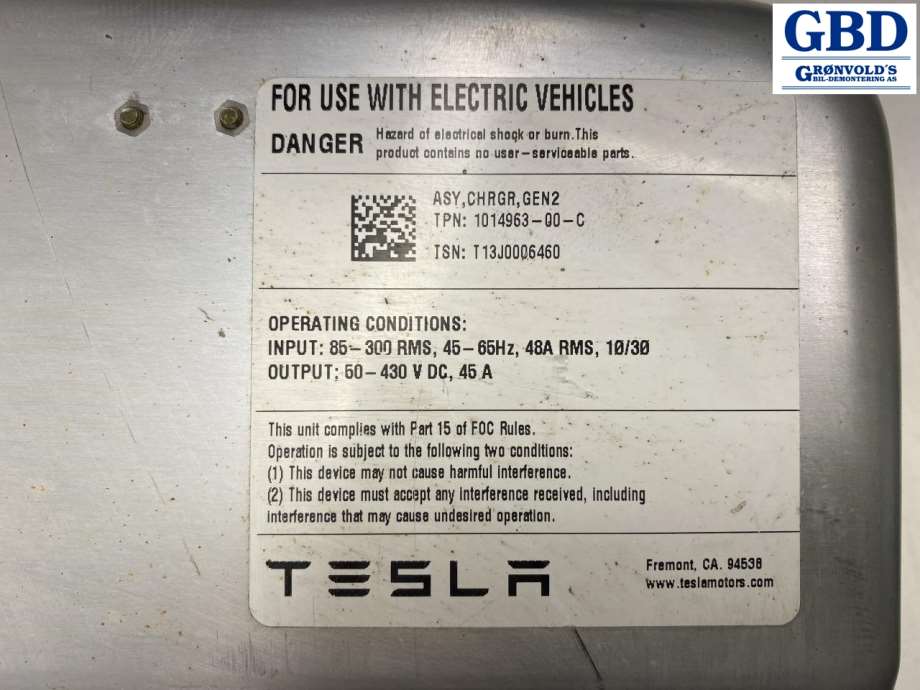 Tesla Model S, 2013-2016 (Fase 1) (1014963-00-C)