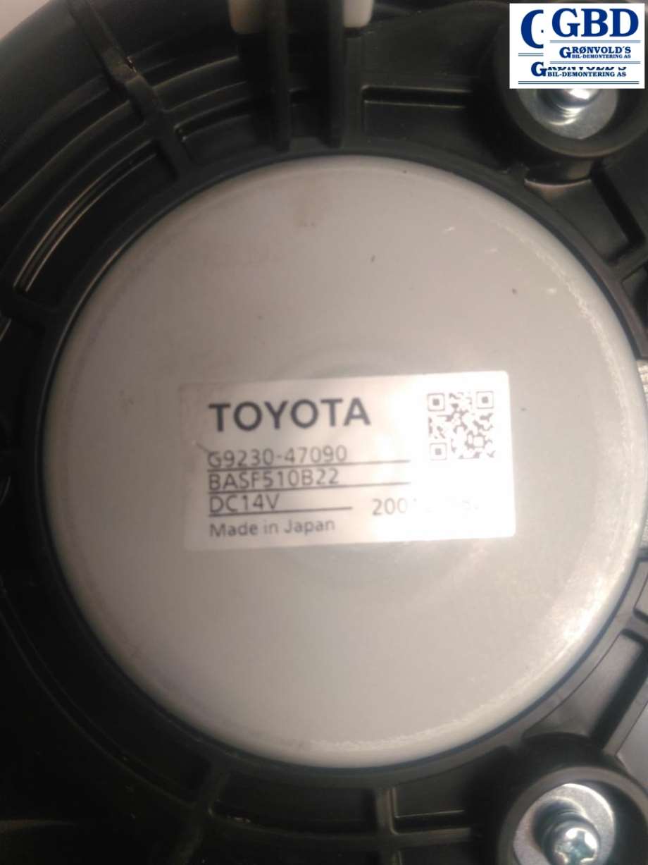 Toyota Prius, 2016- (Type IV, COMBI) (G9230-47090|G9230-47101|G926V47010)