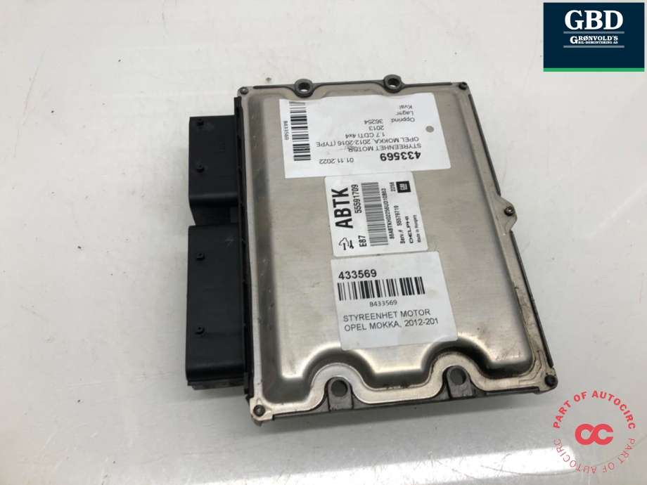 Styreenhet motor til Opel Mokka, 2012-2016 (Type I, Fase 1) (DELPHI|55591709)