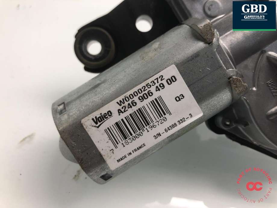 Viskermotor bakrute til Mercedes B-Klasse 2011-2018 (W246) (W246) (VALEO|A 246 906 17 01|A 246 906 49 00|)