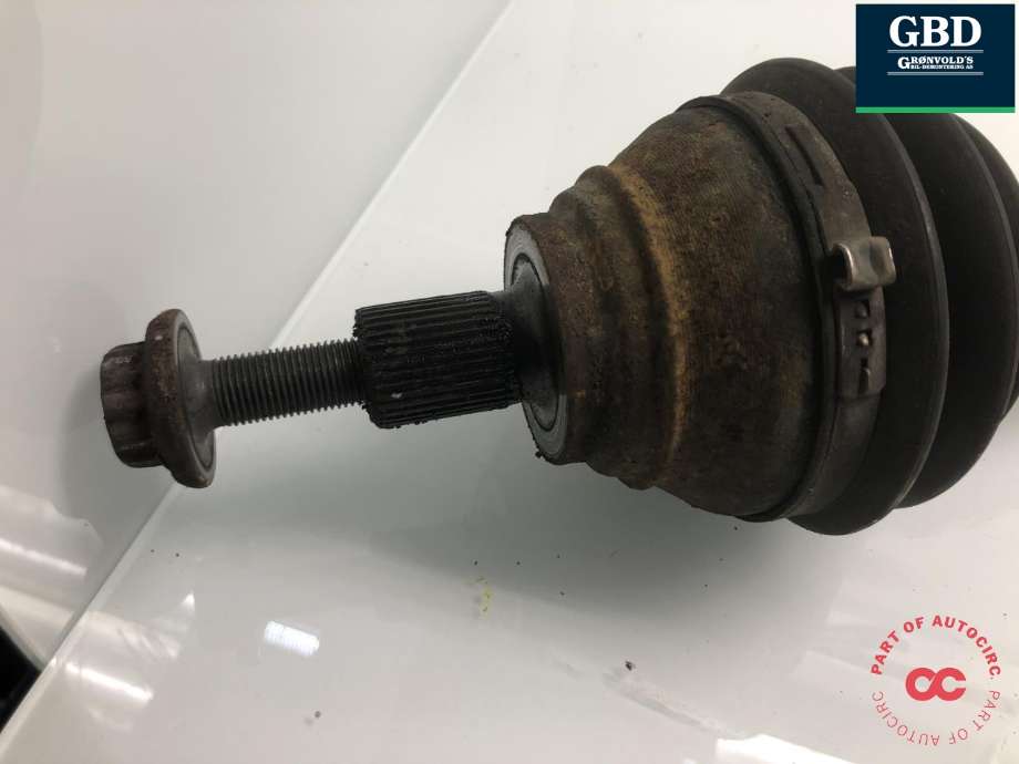 Drivaksel høyre foran, diesel/manuell til VW Caddy 2010-2015 (Type III, Fase 2)  (3Q0 407 272 AB|2K0 407 272 E|2K0 407 272 EX)